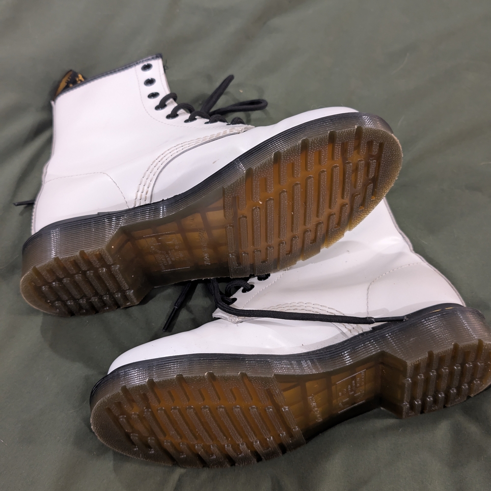 White Docs Boots